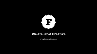 Frost Creative Showreel