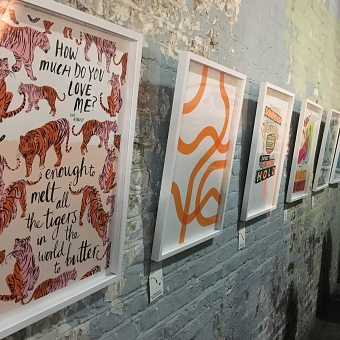 Mr Tickle at the Printclub London Blisters Show 2017