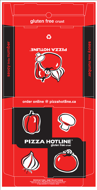 Pizza Hotline - Packaging and Strategic Graphic design