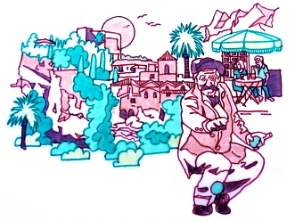 Vacances en Campagne Gite Holiday-Let brochure illustrations