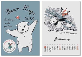 "Bear Hugs" calendar