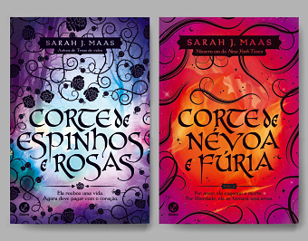 Book cover – A court of throrns and roses (series)
