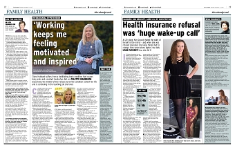 Health feature about a woman who suffers from a debilitating brain condition