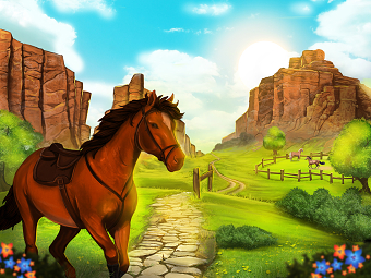 horse Town 3d Game