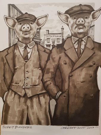 Porky Blinders Illustration Commission