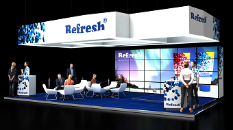 Refresh promo exhibition stand concept