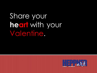 Heppner Art Valentine Gift Advert