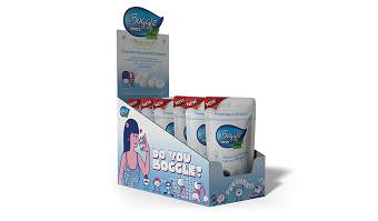Packaging and box display for Boggle Mints