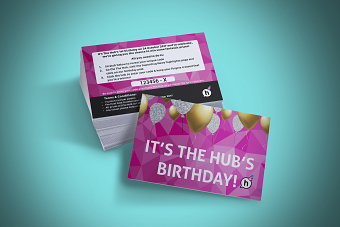 Scratch Cards - The Hub's 1st Birthday