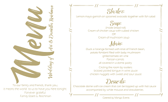 Menu Design Ideas