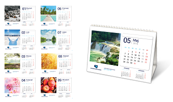 Clear A5 Calendar 2018