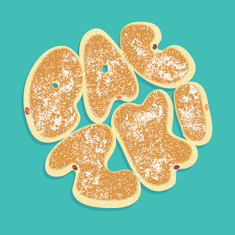 Food Lettering: Paczki and Pizza