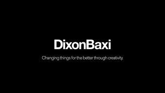 DixonBaxi | Brand Reel
