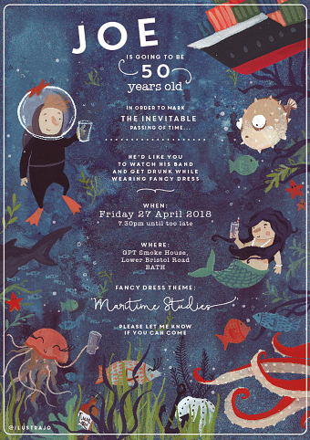 Joe´s party poster