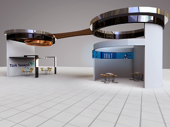 exhibition stand _phone company