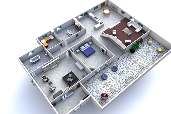 interior layout space