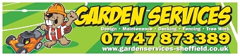 Football pitch advertising board - Garden Services