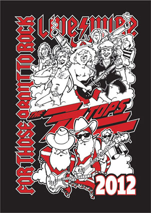 T Shirt Design - Livewire DC & ZZ Tops