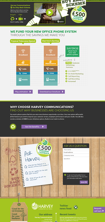 Harvey Communications - Website