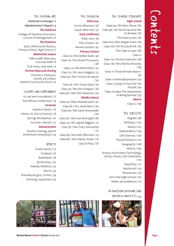 Michael Mount School Annual 2017