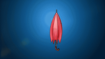 Umbrella X-particle rain