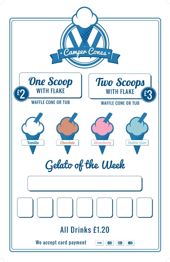 Camper Cones Poster