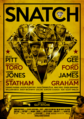 My alternative film poster design for 'Snatch'.