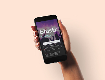 Blustr – app UI