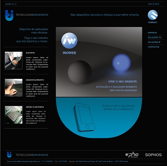 Website for Tecnologias Imaginadas
