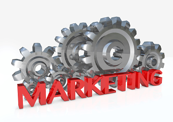 Marketing 3D illustration