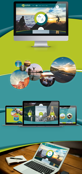 Worldwide Cancer Research Web Concept