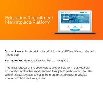 Education Recruitment Marketplace Platform