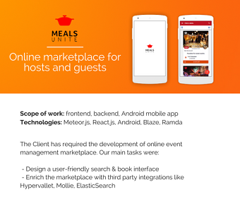 Meals Unite: Online marketplace for hosts and guests