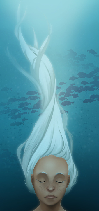 Girl in the ocean