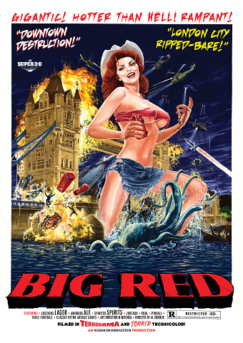 B-Movie Style Poster Painting Commission .