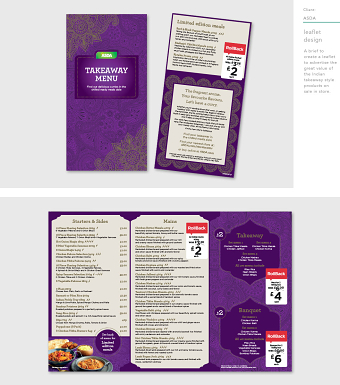 Leaflet/Menu Design - ASDA