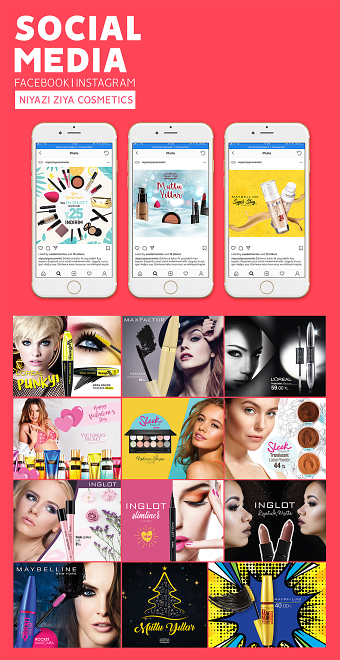 Niyazi Ziya Cosmetics Social Media Designs