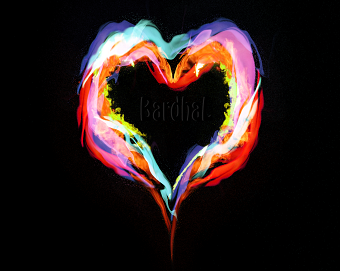 Flyer with heart