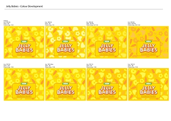 Jelly Babies Colour Development