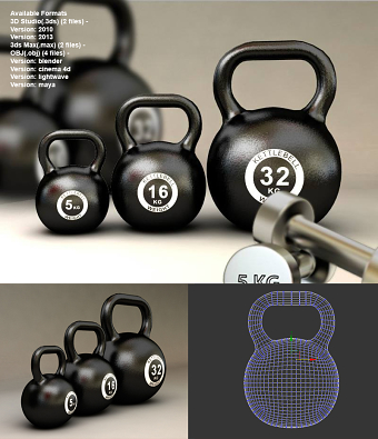 3D Model Gym Equipment
