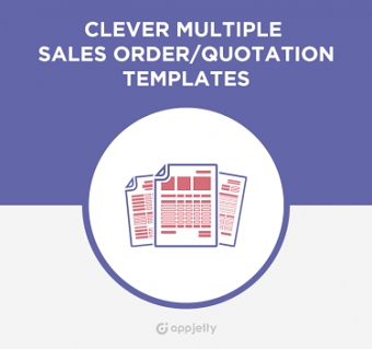 Clever Multiple Sales Order/Quotation Templates For Odoo