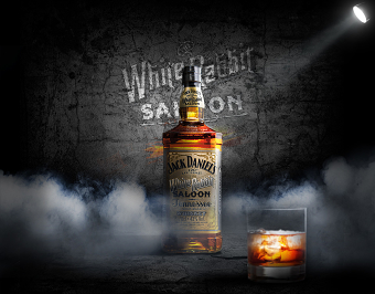 JACK DANIELS WHITE RABBIT POSTER
