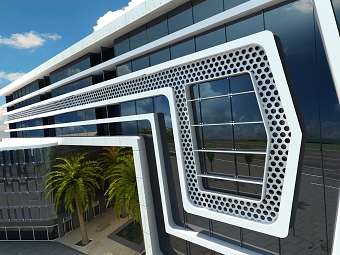 3D COMMERCIAL BUILDING