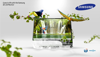 SAMSUNG WATERFALL POSTER