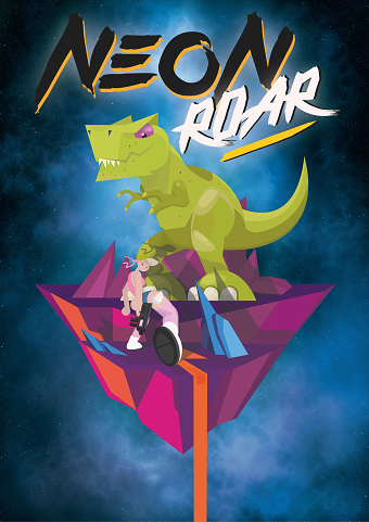 Neon Roar poster design