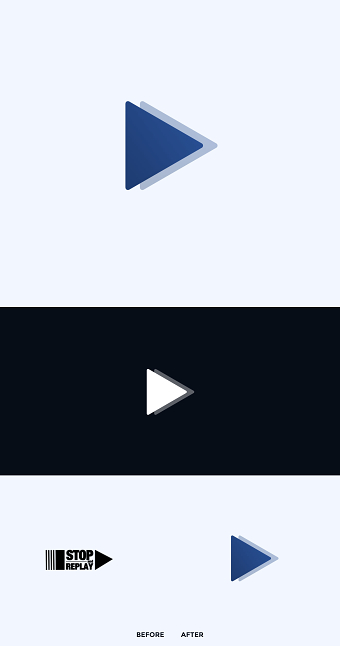Stop & Replay | Logo Rebranding