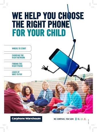 Carphone Warehouse - guide to kids' phones