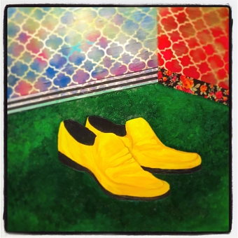 Yellow shoes