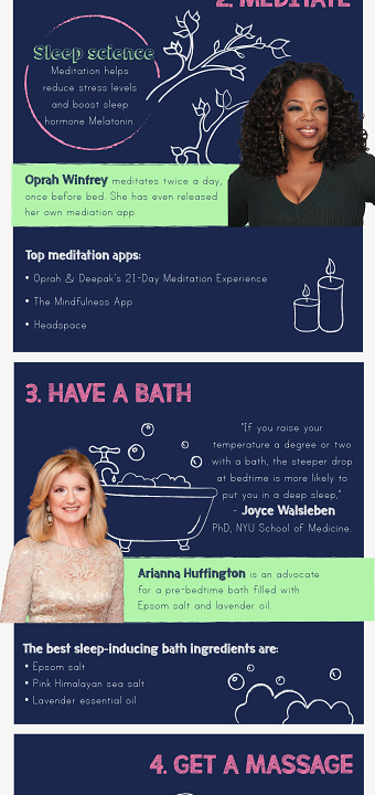 Things Successful People Do Before Bed Infographic