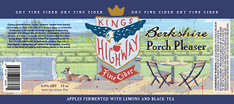 Phil illustrates for the Kings Highway Cidery